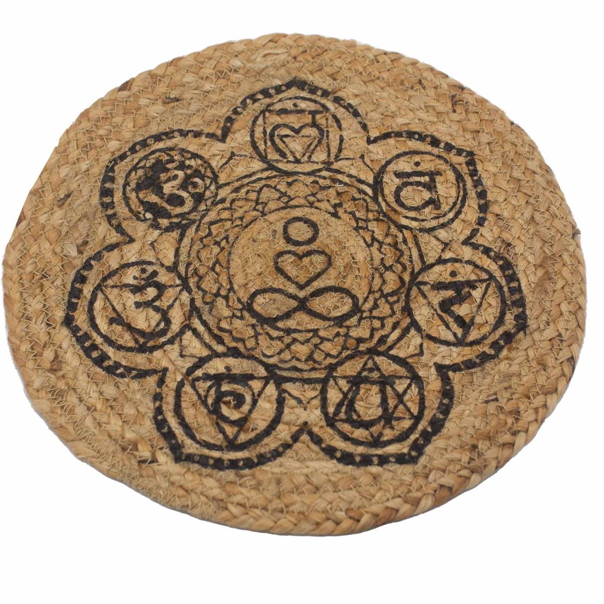 Individual Natural - Juta 30 cm - Estampado Chakra