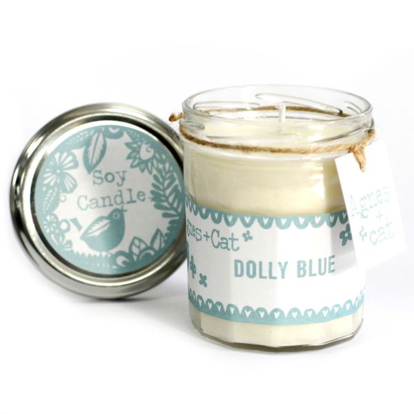 Soy Wax JamJar Candle 220ml - Dolly Blue