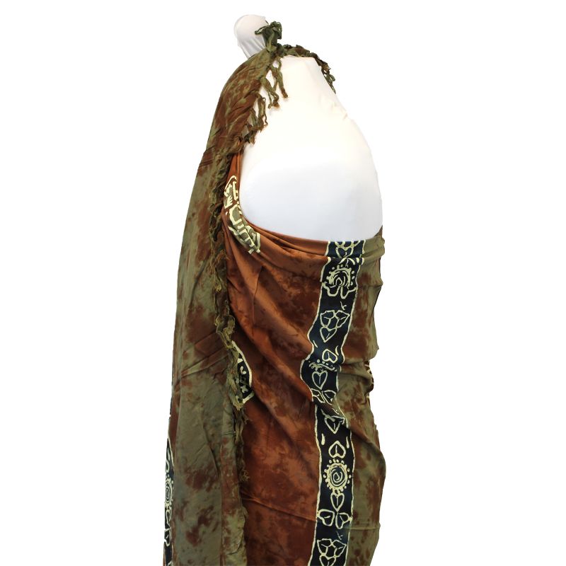 Sarongs celtiques de Bali - Pièces porte-bonheur (4 couleurs assorties)