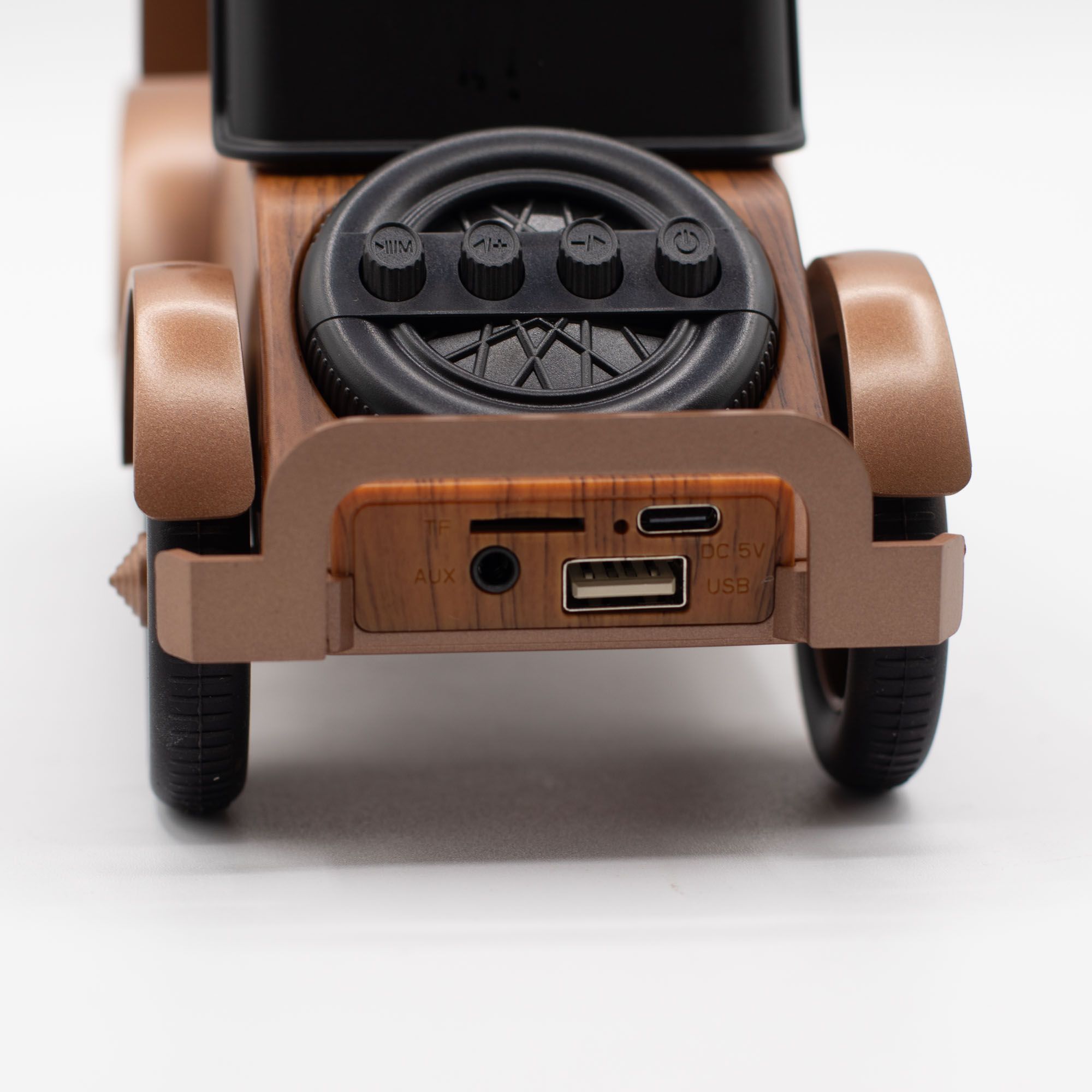 Altifalante Clássico Carro Vintage e Suporte Para Telemóvel - Bluetooth - 5 watts