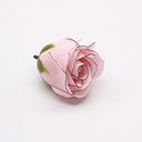 Soap Flowers - Medium Rose Pink with Black Rim - Decorative