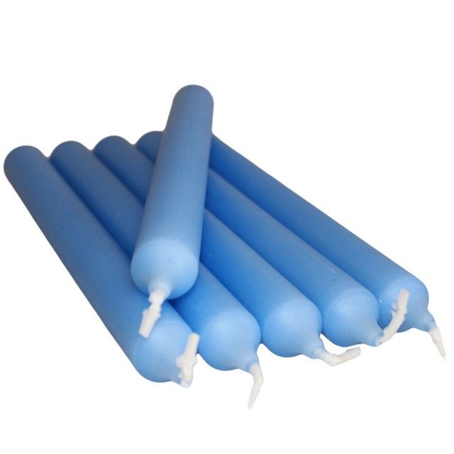 Azul Velas de jantar a granel (100)