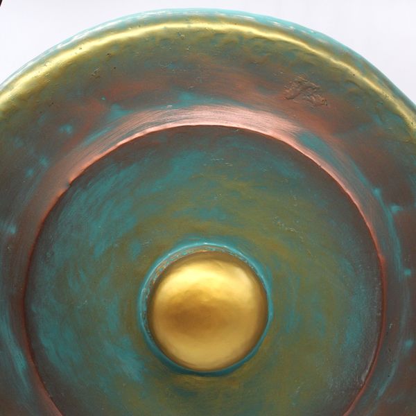 Gong de Méditation Moyen avec Support - 50cm - Vert