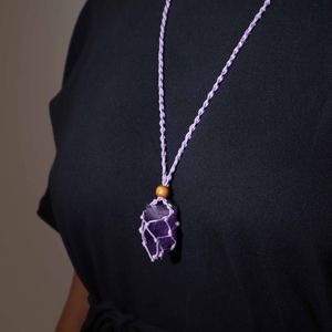Crystal Gemstone Necklace Cord