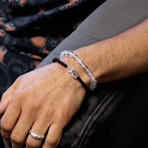 Bracelets de pierres à double pouvoir - Quartz rocheux