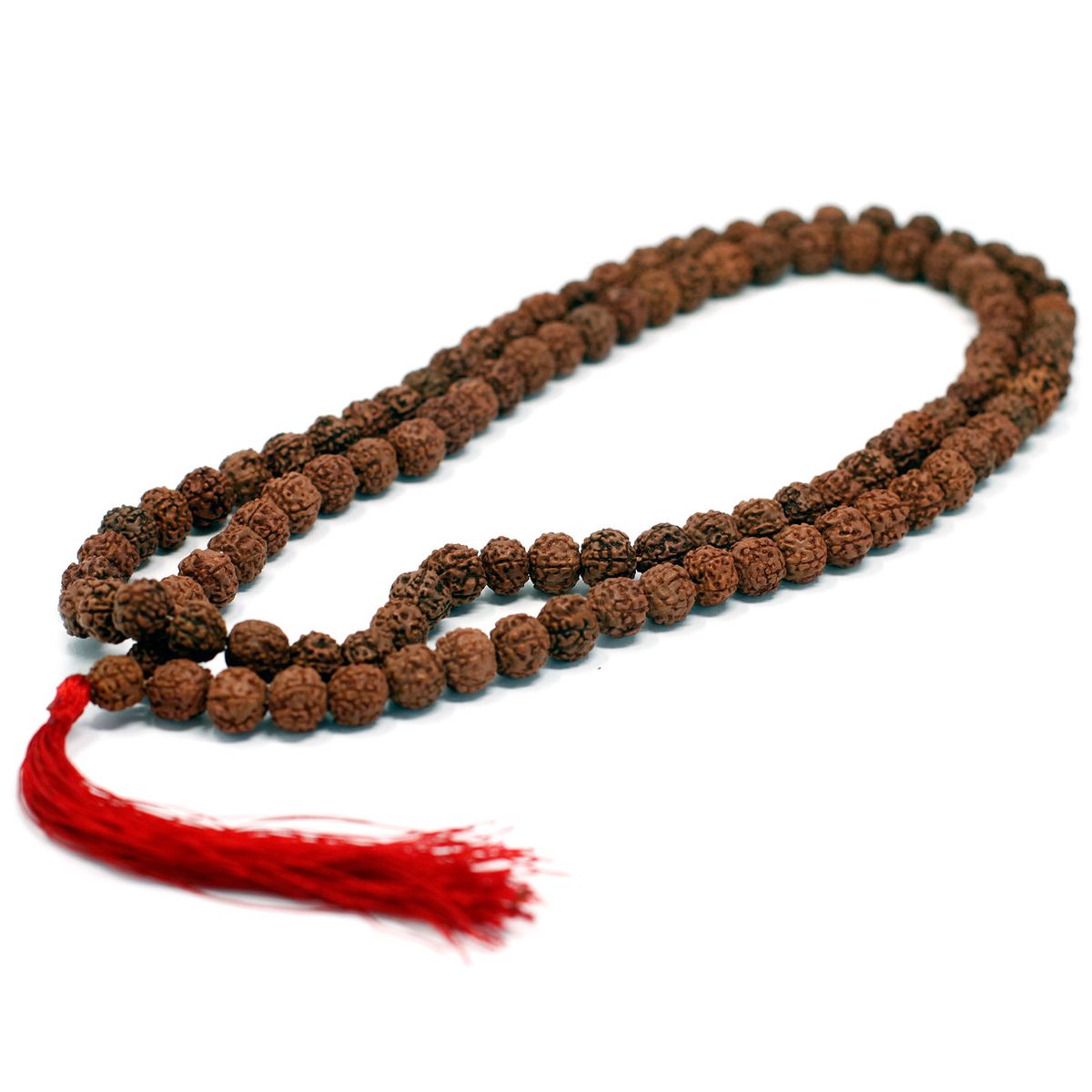 Mala Japa de Rudraksha de 108 contas - Castanho