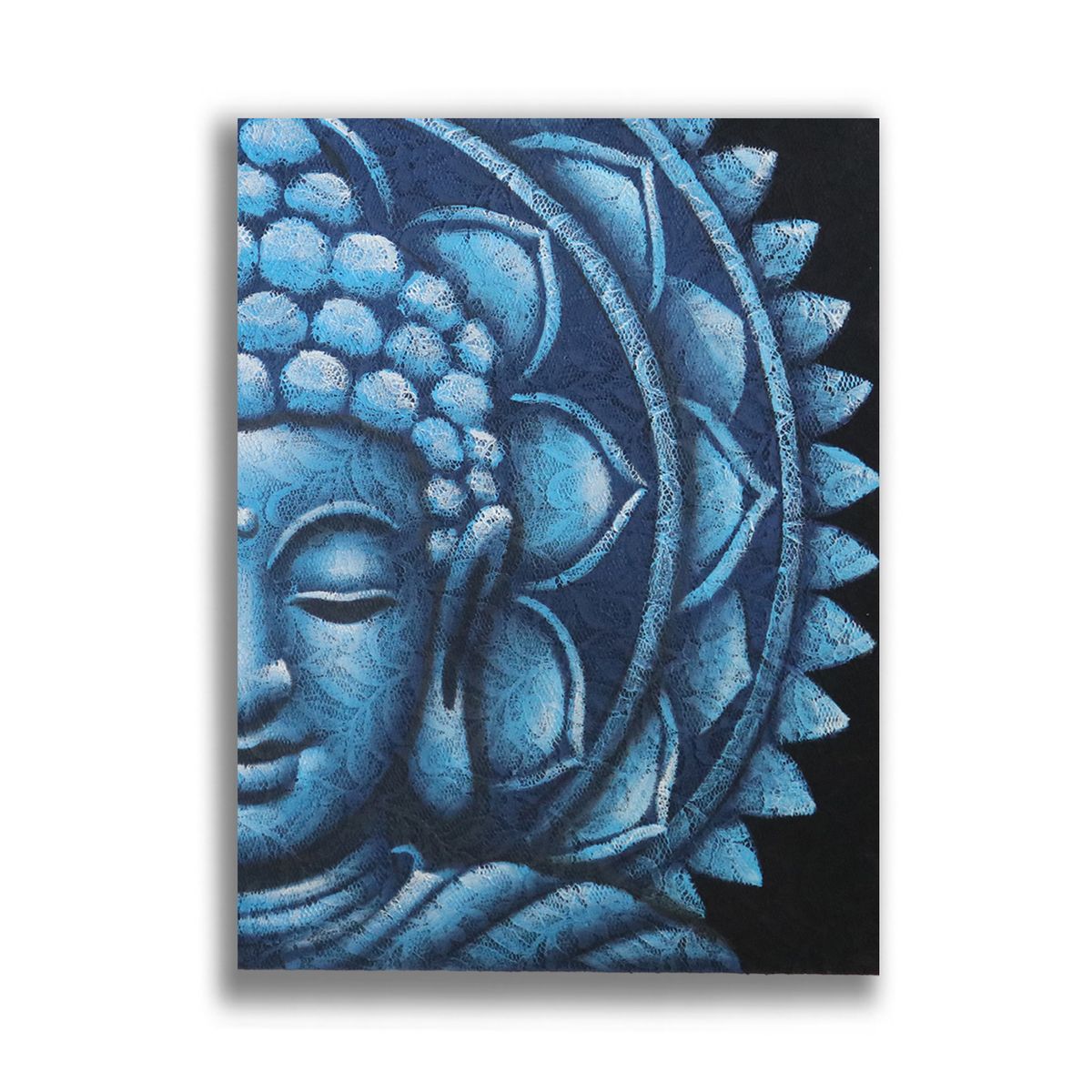Mandala Média Buda Azul 60x80 cm