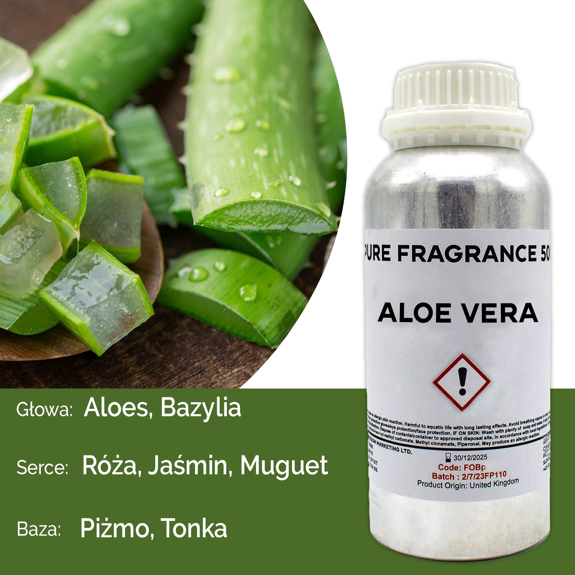 Olejek Zapachowy Czysty 500 ml - Aloes