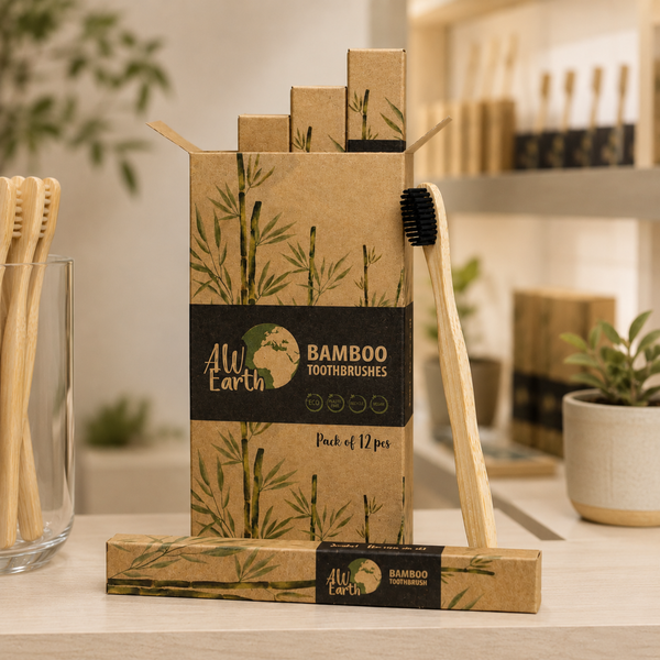 Brosses à Dents en Bambou & Cotons-Tiges Écologiques