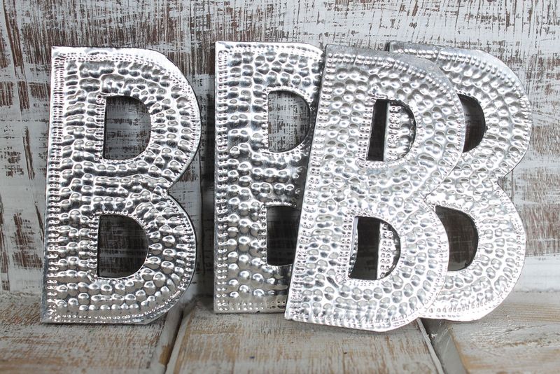 Sm Arty Aluminum Letters - B