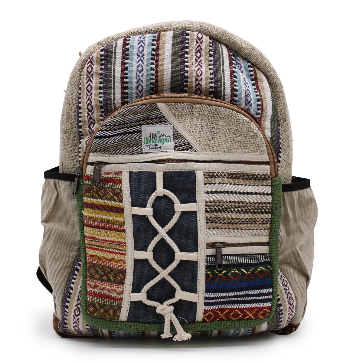 Mochila grande de cânhamo - Estilo corda e malas