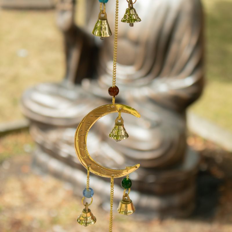 Indian Chimes - Moon Drop - 10  Bells - 6.5x63cm