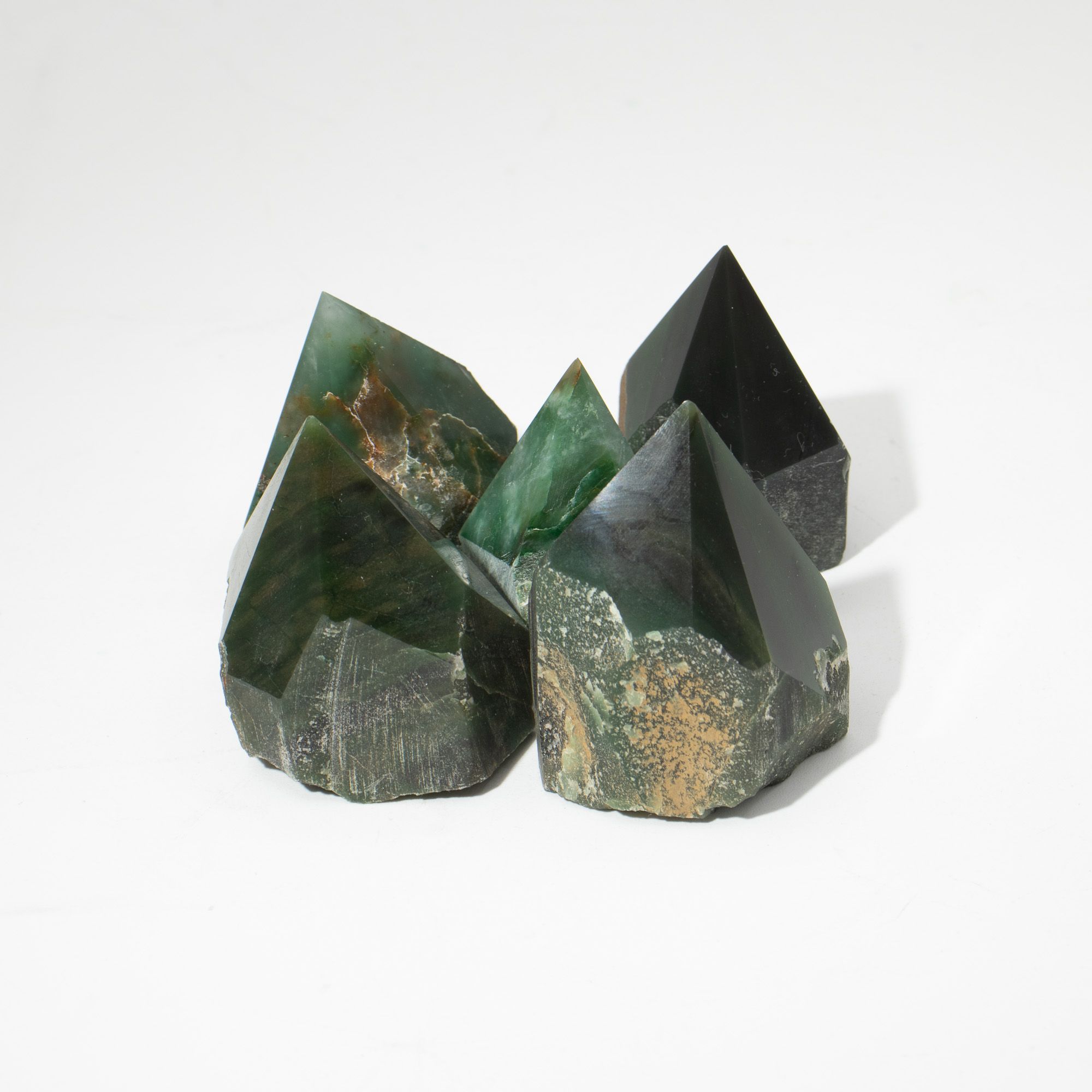 Pontas de Pedras Naturais (0,7kg) - Aventurina Verde (aprox. 5-6 peças)