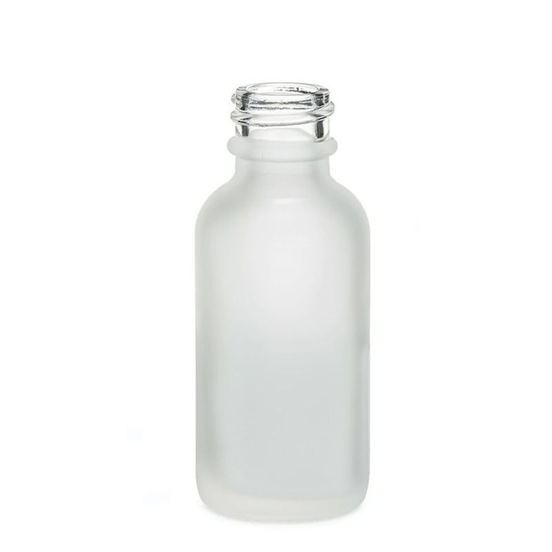 50ml Skleněná Láhev z Matně Bílého Skla - Bez Uzávěru
