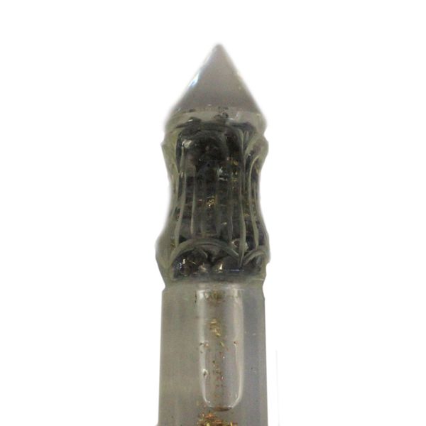 Baguette à Eau Orgonite 14cm Sculptée de Cuivre & Gemmes
