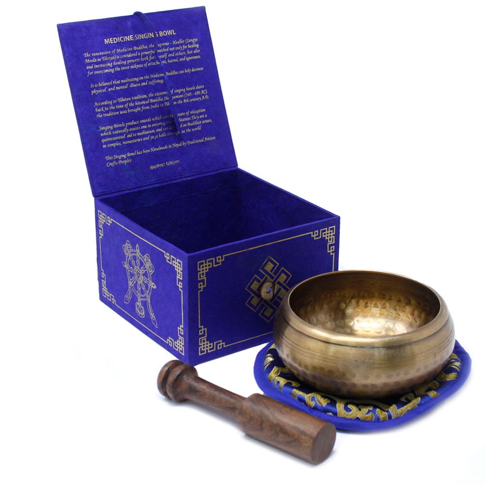 Conjunto de taças tibetanas - Buda da Medicina 10 cm (mín. 500 g)