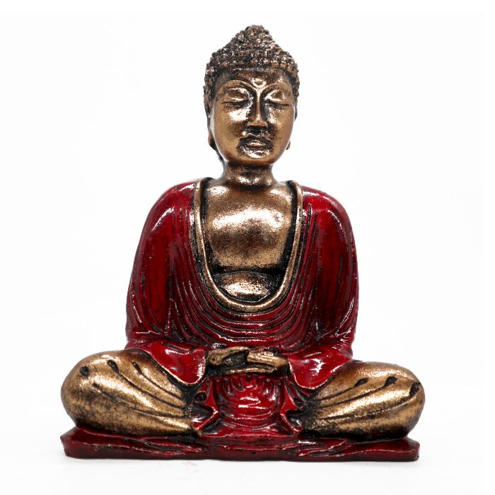 Buda Vermelho e Dourado - Médio