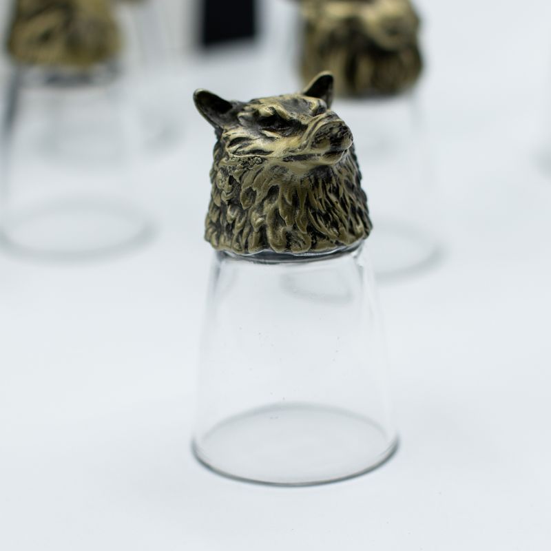 Gift Set of 12 Bottom Up Shot Glasses (25ml) - Forest & Mystical Creatures