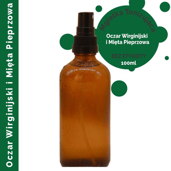 Mgiełka 100 ml - Oczar Wirginijski i Mięta Pieprzowa - BEZ ETYKIETY