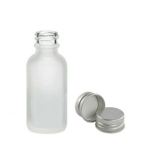 Sticlă Mată Albă Cu Capac Din Aluminiu, 30ml