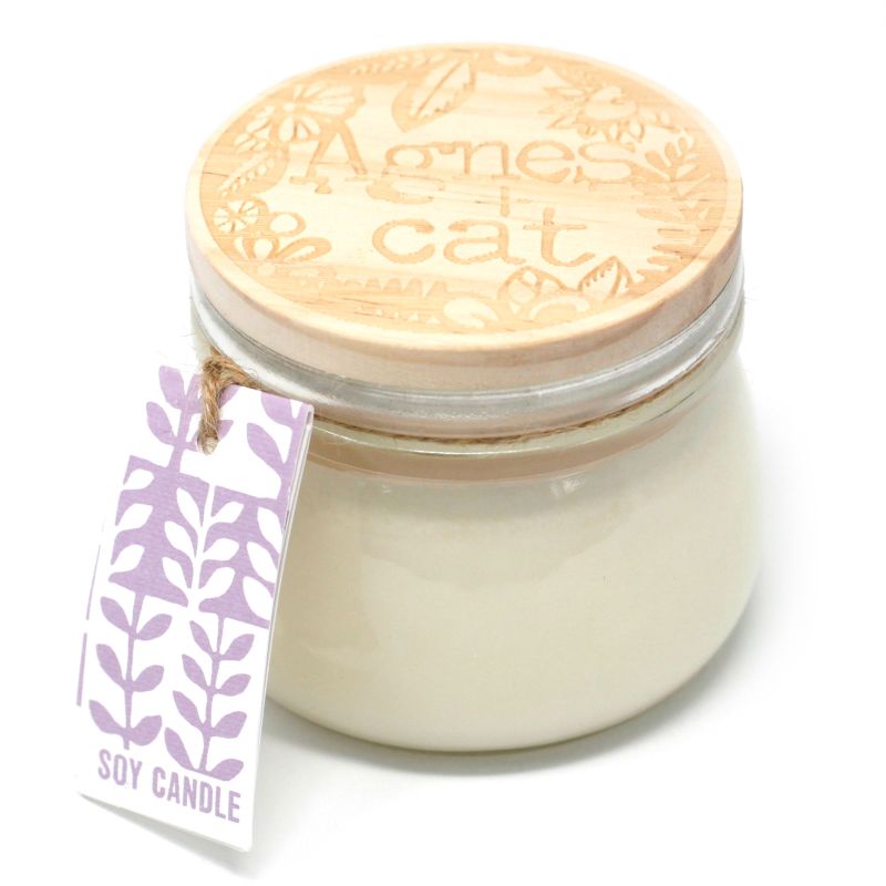 Coffret Cadeau de Bougies en Cire de Soja en Pot de 180 gr - Peonie pressée