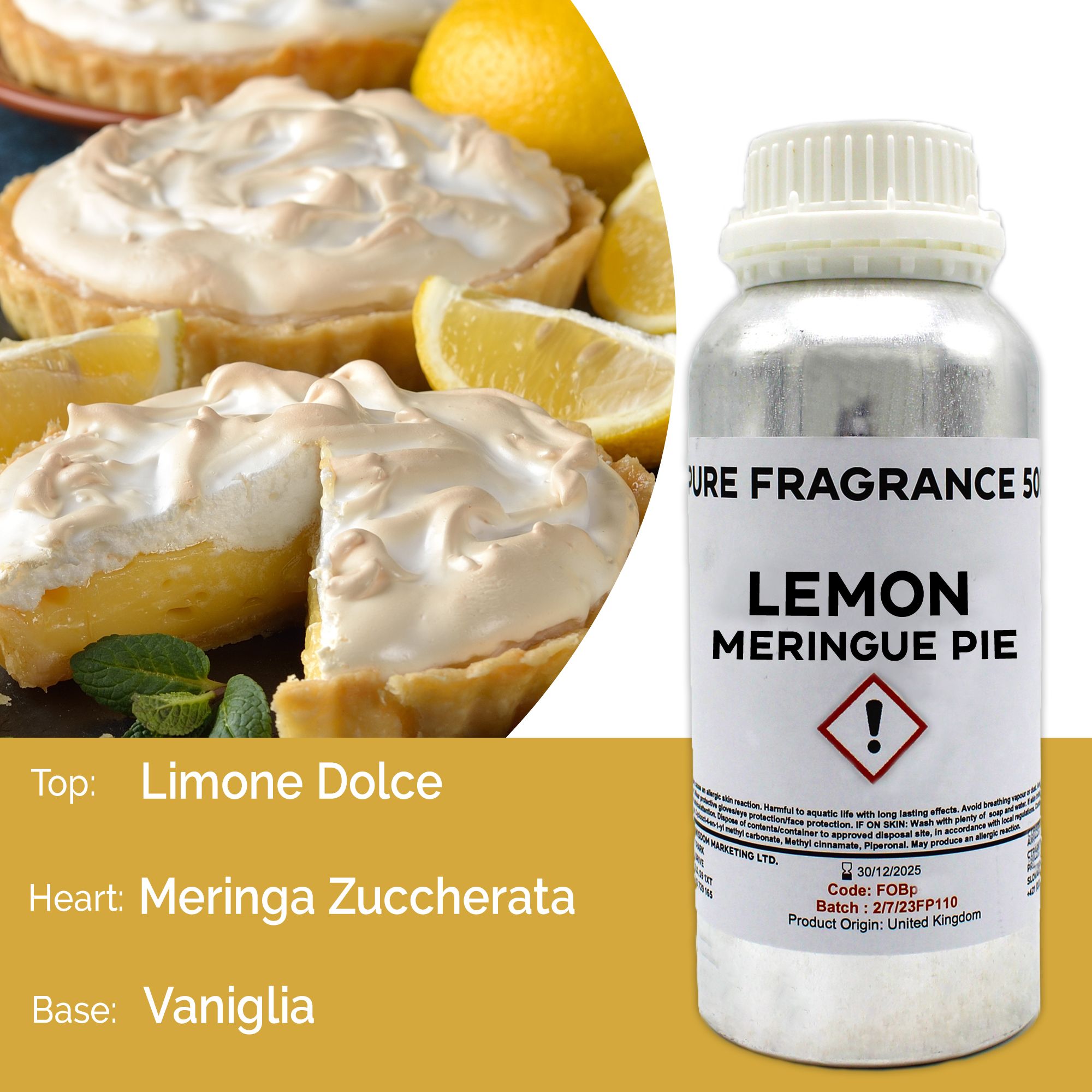Fragranza Pura 500g - Torta di Meringa al Limone