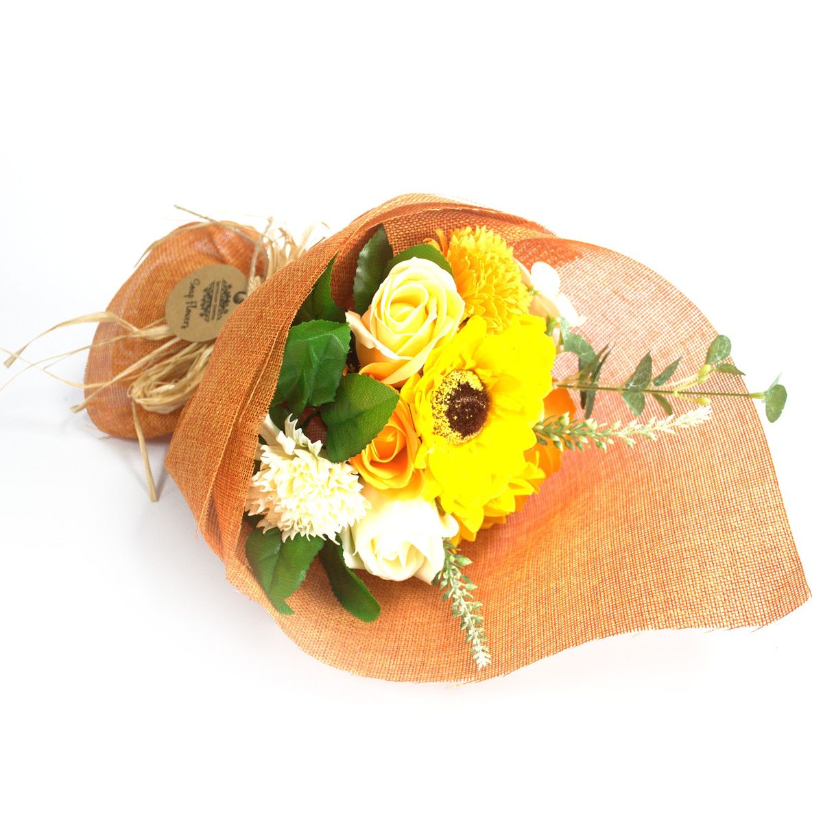 Ramo de Flores de Sabão - laranja