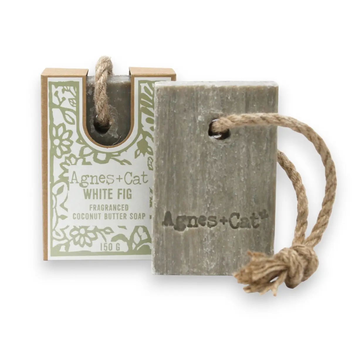 Agnes + Cat Soap On A Rope - White Fig — Soap · GlowDuty apothecary