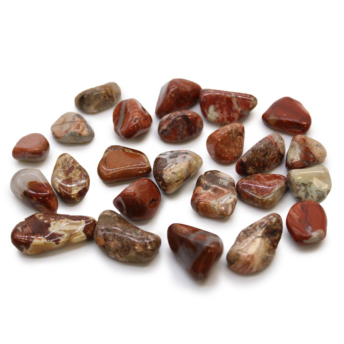 Pequenas pedras africanas - Jaspe claro - Brechificado