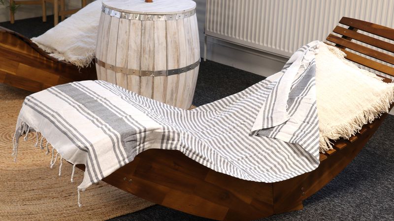 Serviette de Hammam Spa - Charbon - 90x170cm