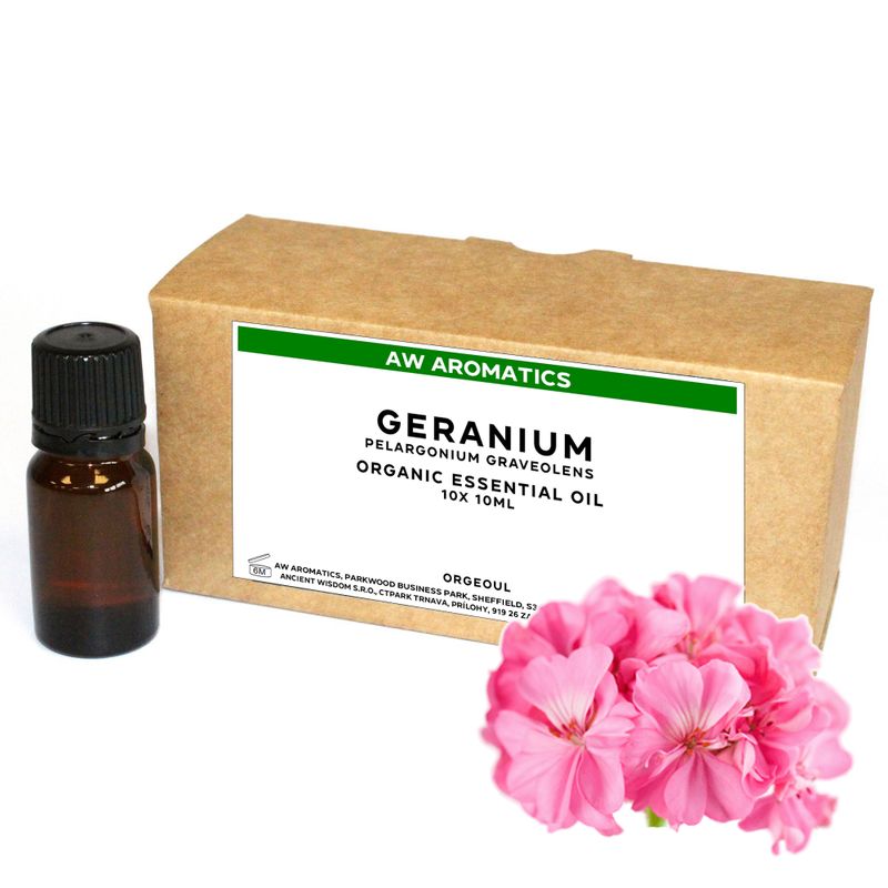 Huile Essentielle Bio Geranium 10ml - Sans étiquette