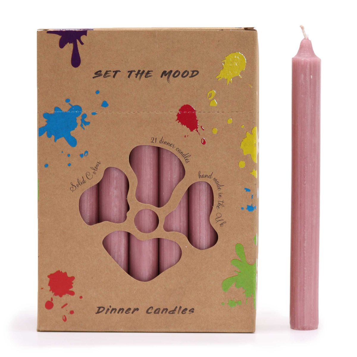 Jogo de Velas de mesa de Cor Sólido
