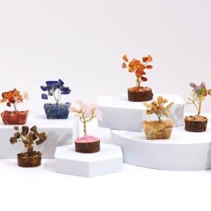 Mini Árboles de Piedras Preciosas sobre base de orgonita
