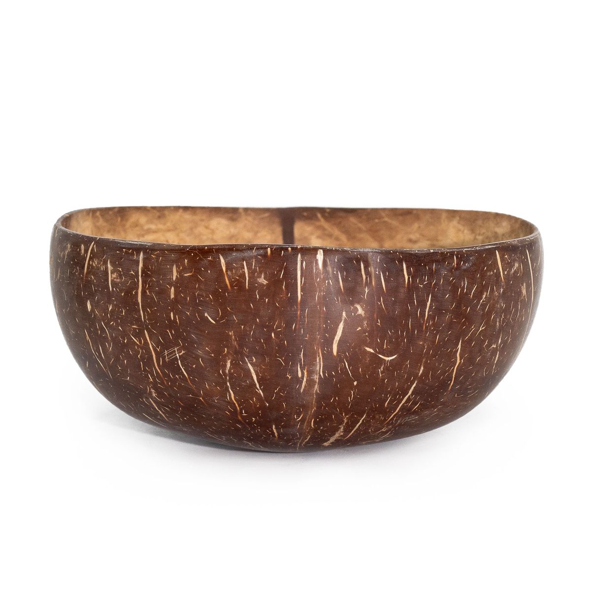 Tigelas de coco natural para uso artesanal