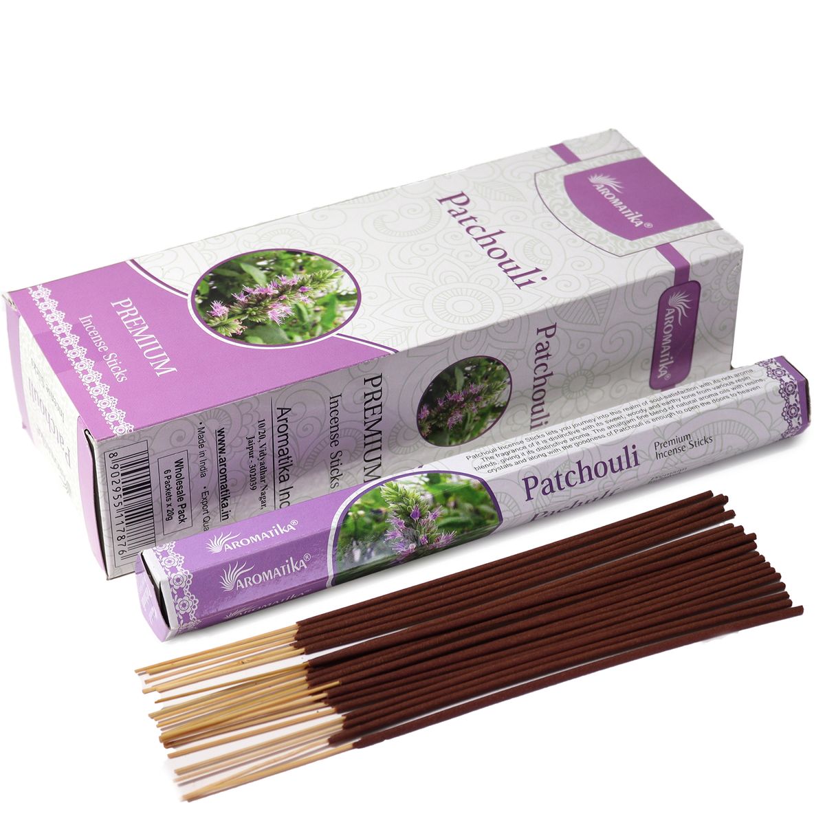 Incenso Hexagonal sem Carvão Aromatika - Patchouli