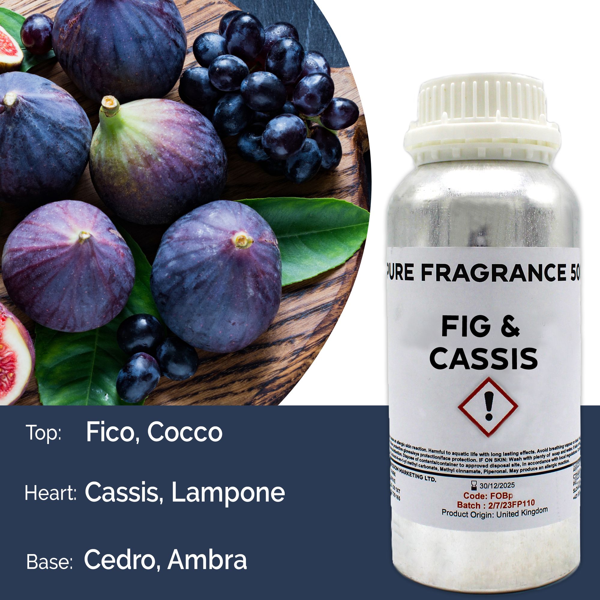 Fragranza Pura 500g - Fico & Cassis
