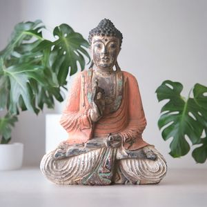 Vintage Hand Carved Buddha Statues