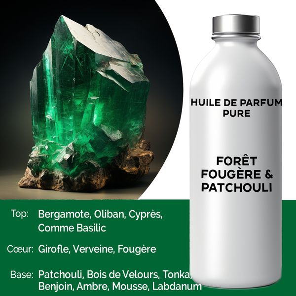 Huile de Parfum Pure 500ml - Fougère forestière & Patchouli