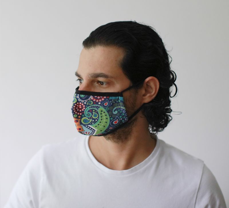 Masques Personnalisés en Tissu Adulte - Psychédélique