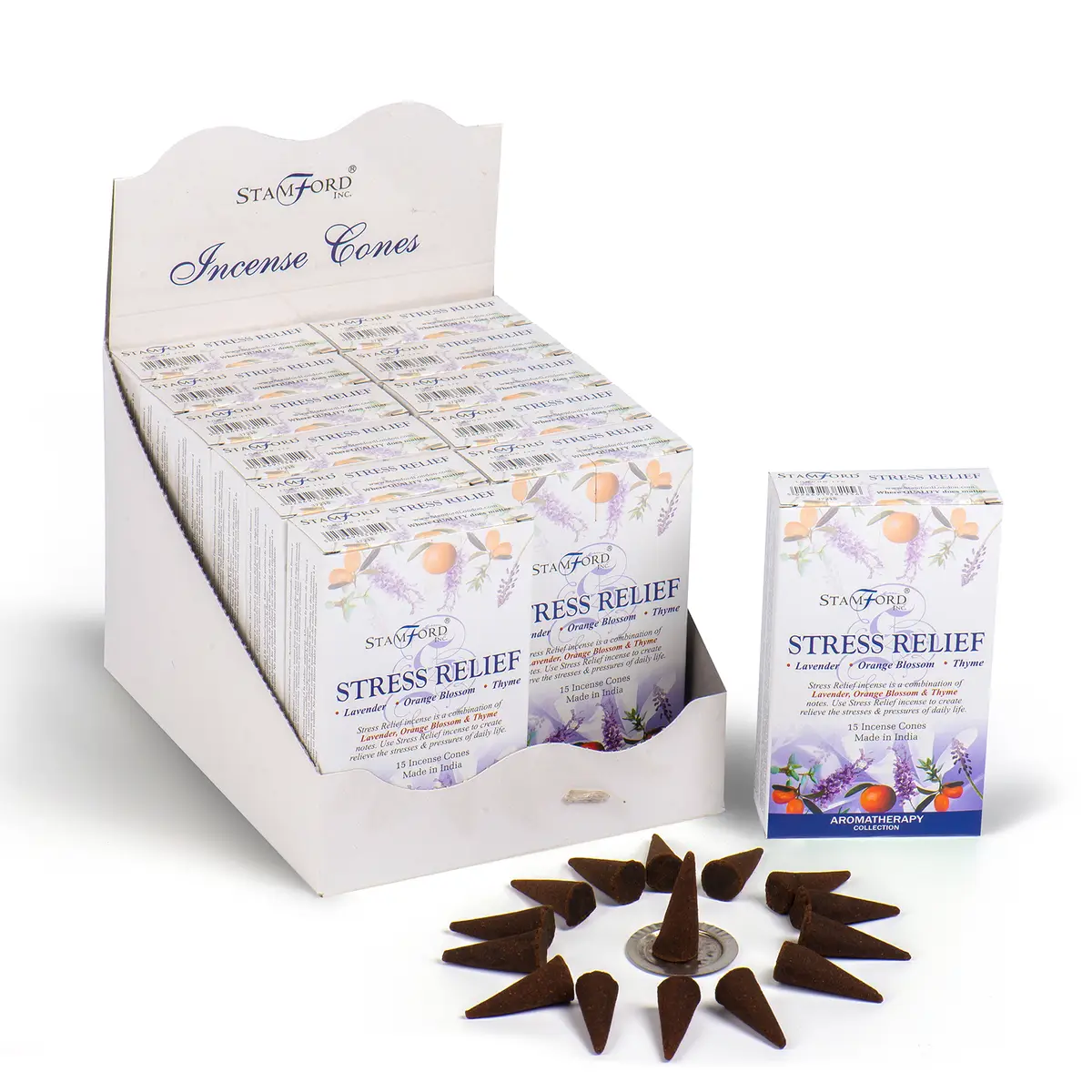 Stress Relief Incense Cones — Incense · GlowDuty apothecary