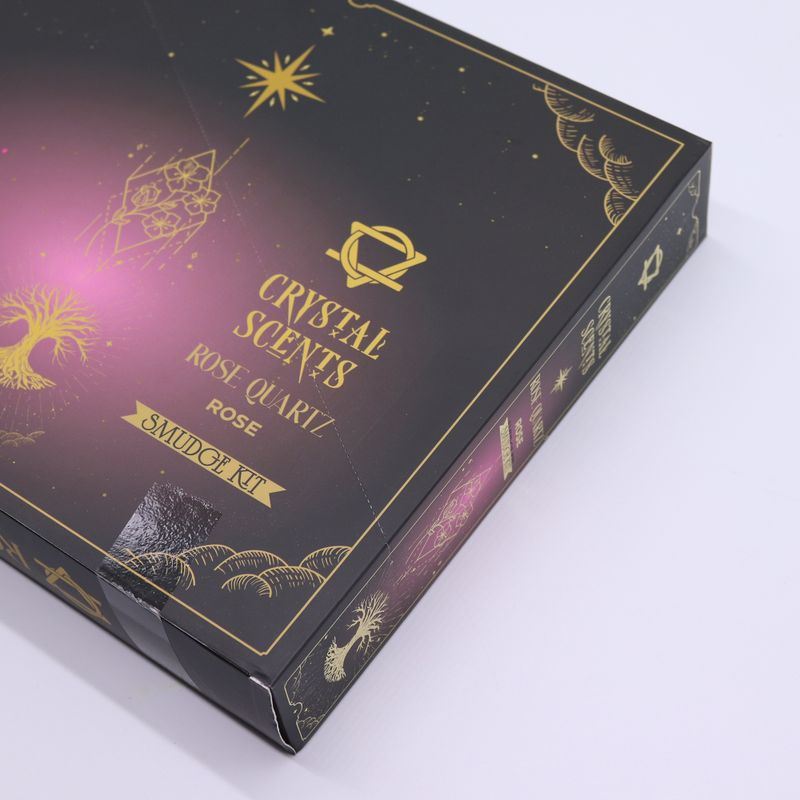 Encens & Cristaux Quartz Rose - Coffret Rose