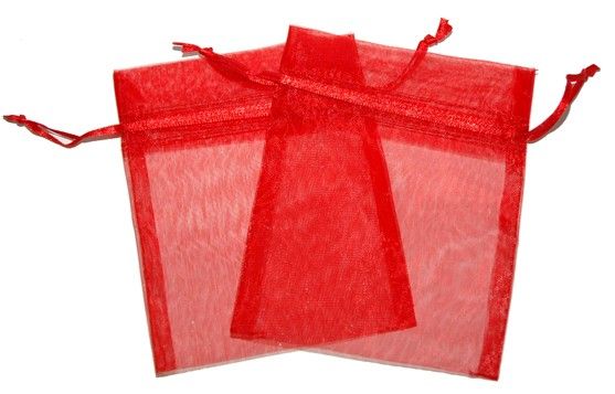 Bolsa de Organza - Vermelho