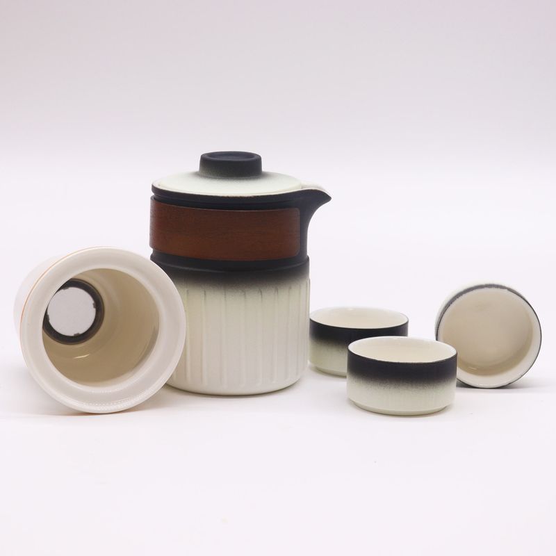 Set Théière en Céramique de Voyage - Trois Amis - Pack de Voyage