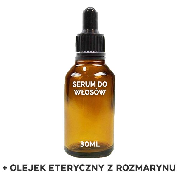 Organiczne Serum do Włosów 30 ml - Rozmaryn - BEZ ETYKIETY