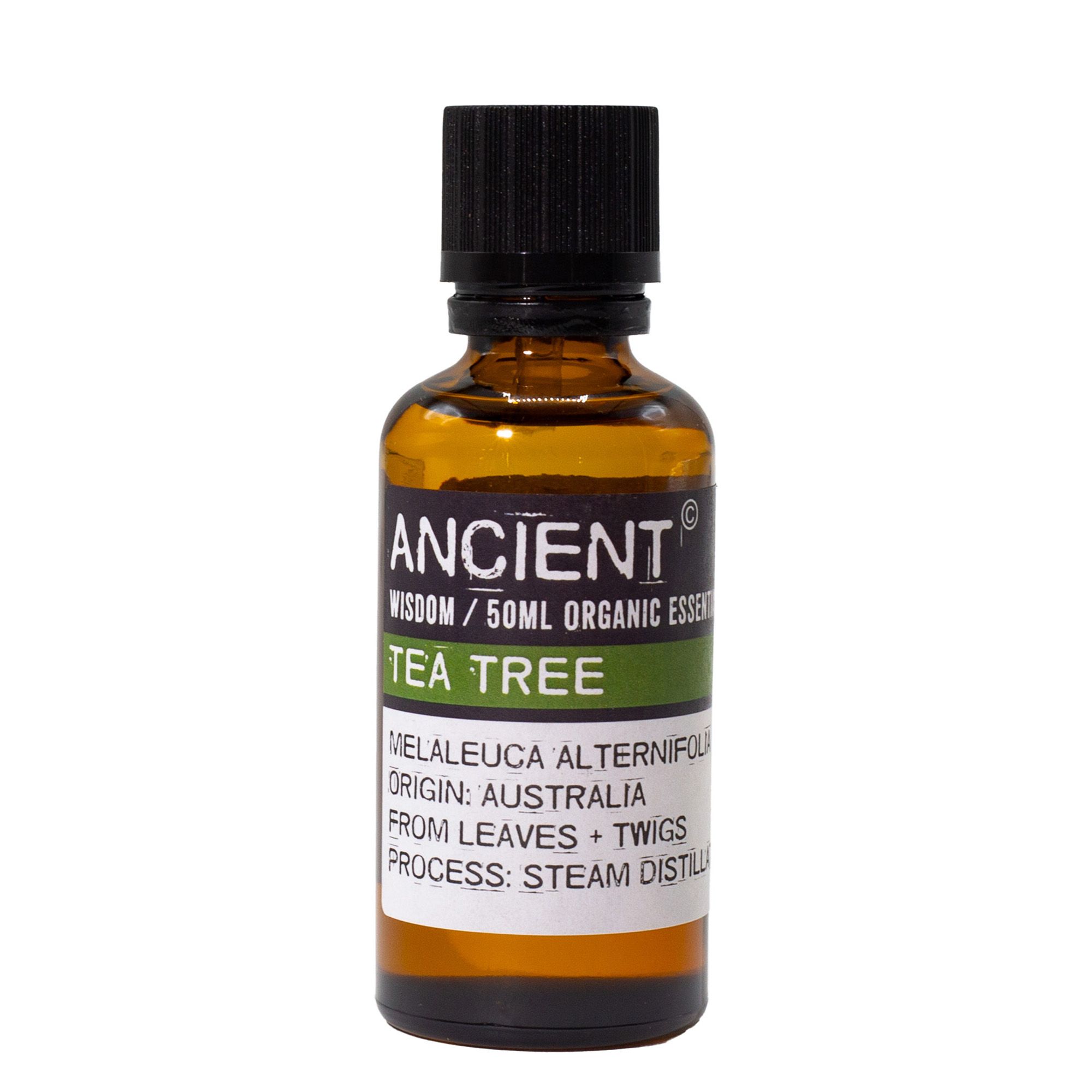 Óleo essencial orgânico de árvore do chá, 50 ml
