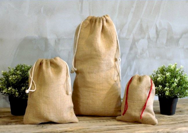 Jute Drawstring Sacks