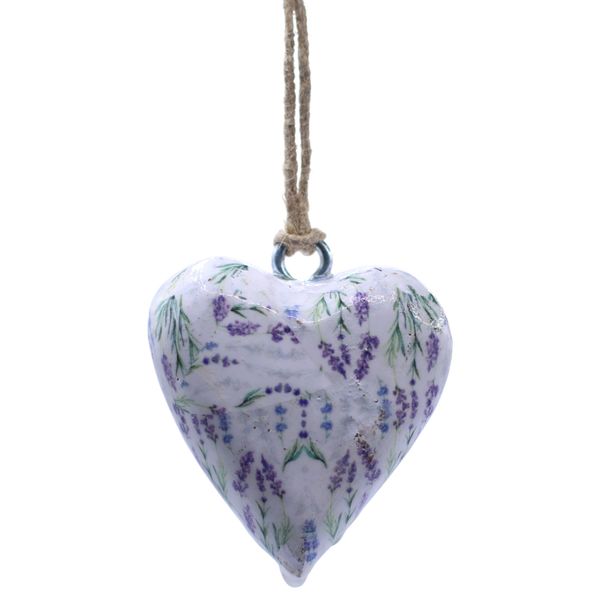 Large Decor Wood Hearts -  Lavender