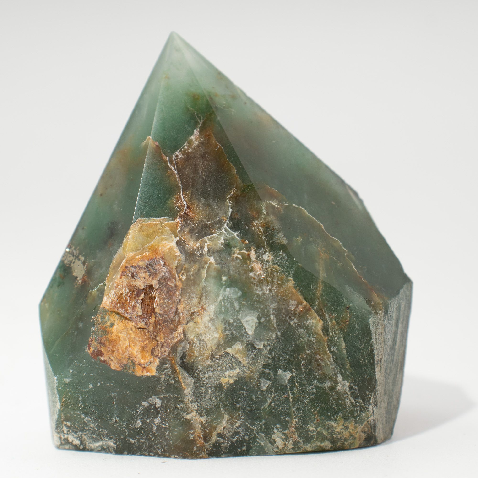 Pontas de Pedras Naturais (0,7kg) - Aventurina Verde (aprox. 5-6 peças)
