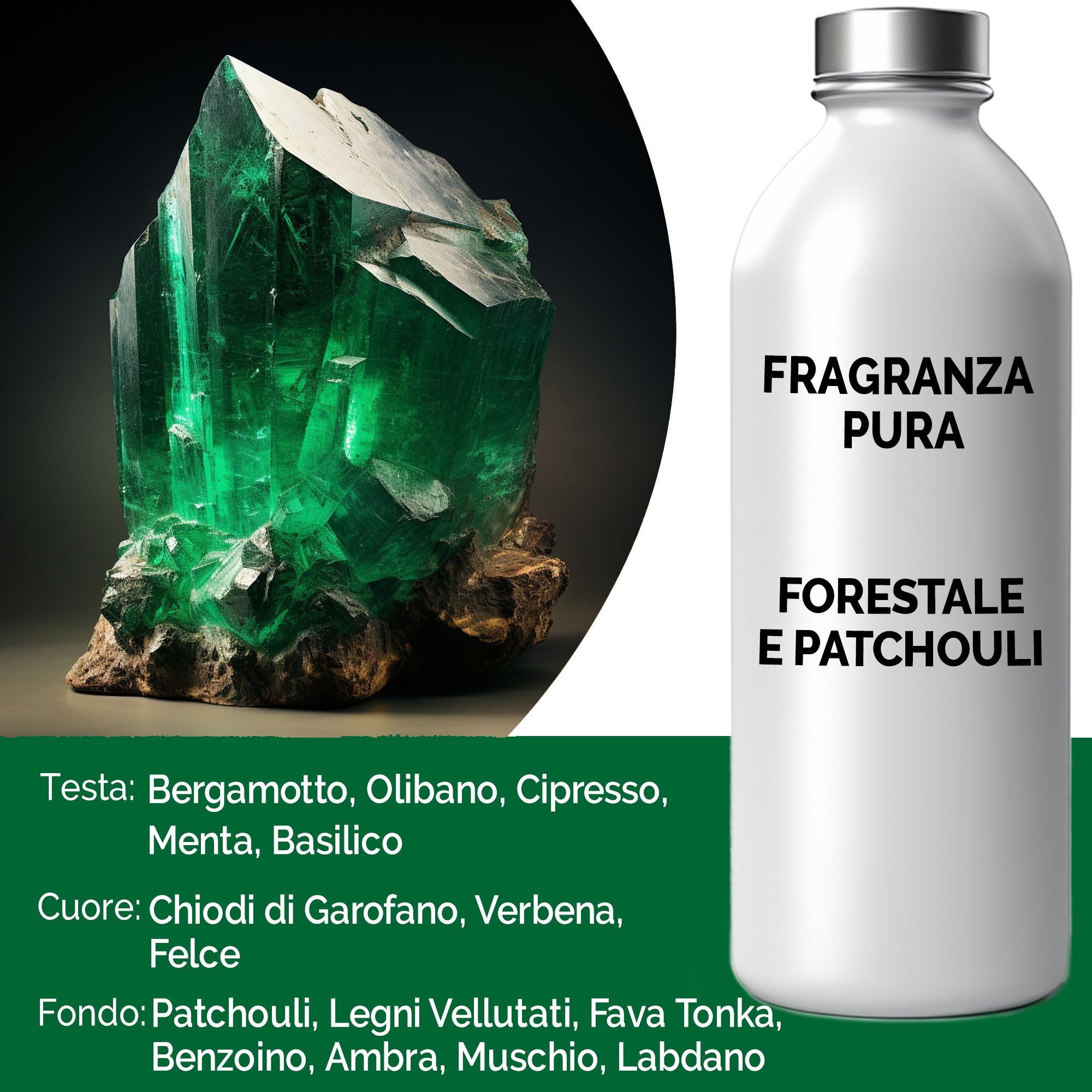 Fragranza Pura 500g - Felce Forestale e Patchouli