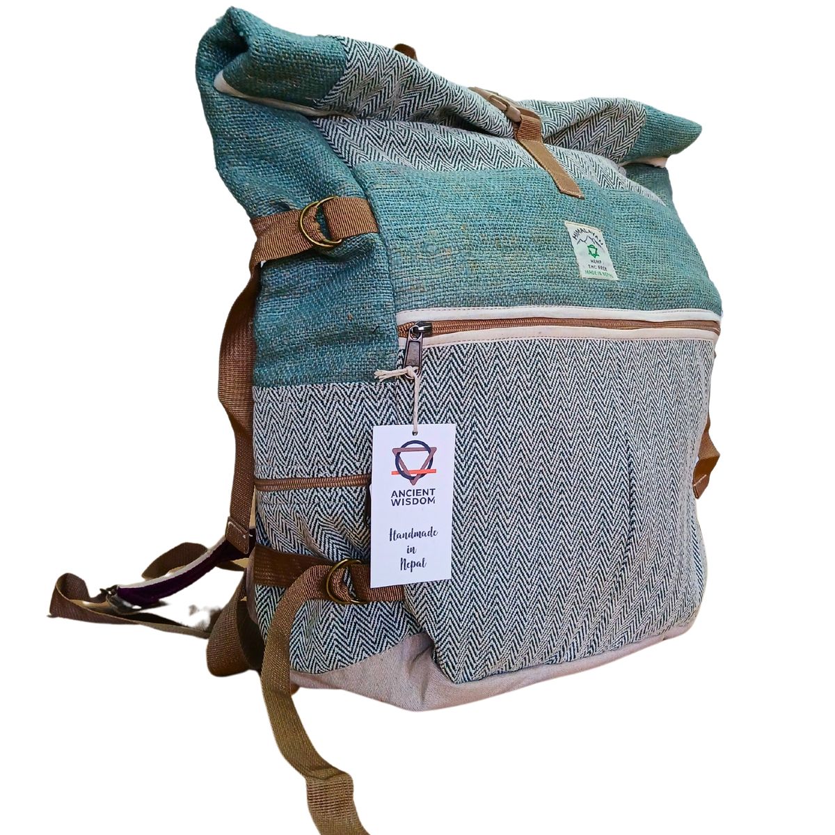 Mochila de trekking em lona - Salvia